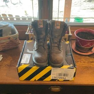 Justin 8” Balusters Rugged Bay Gaucho Steel Toe Work Boots